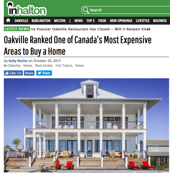 White house featured in real estate article.